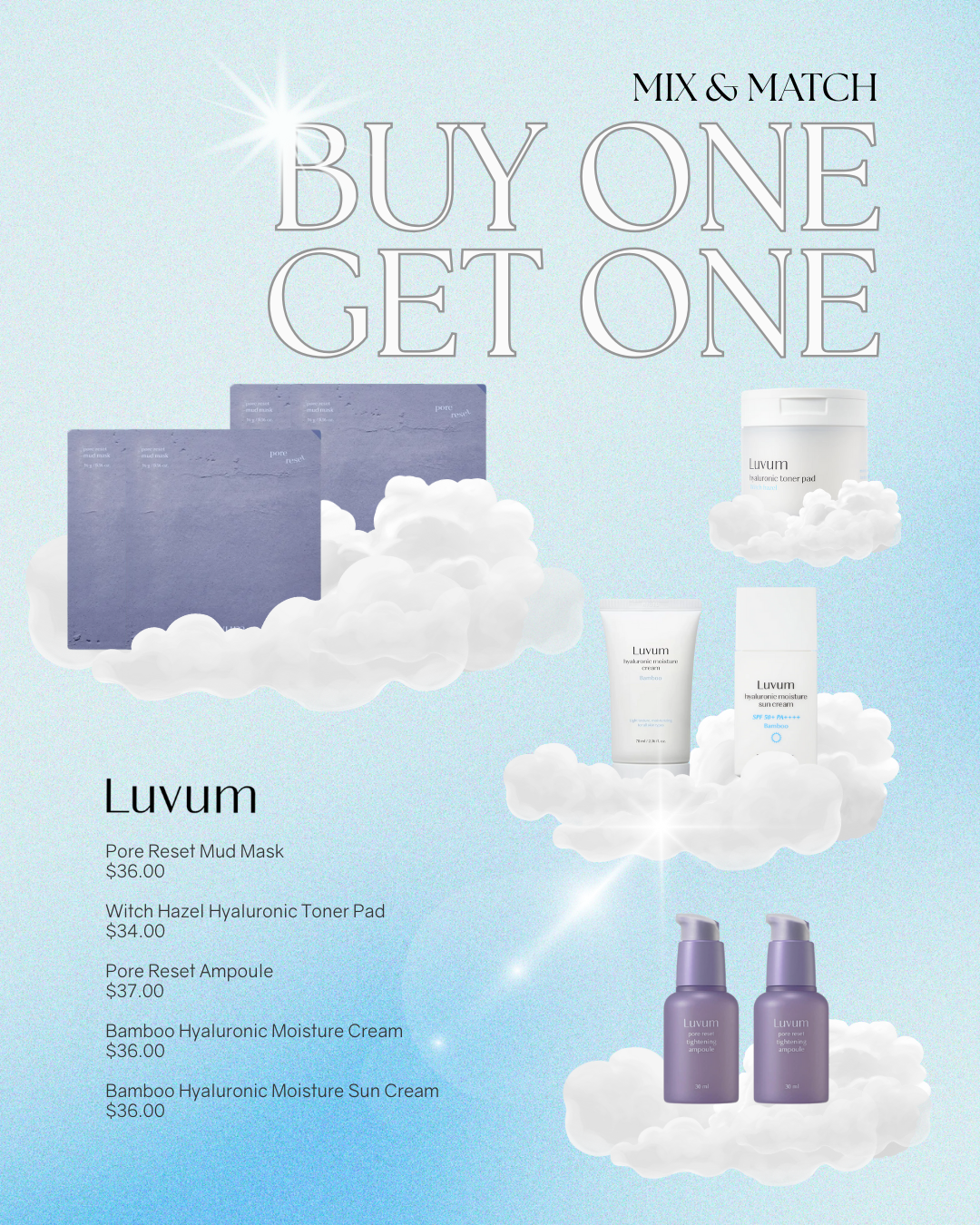 KSISTERS Birthday BOGO Deal: Luvum