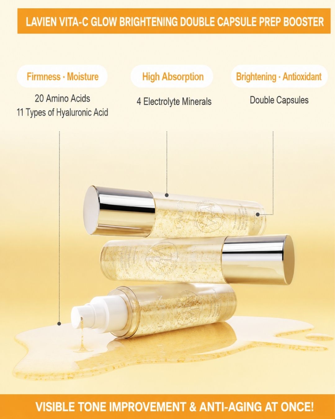 [PROMO] Lavien Vita C Glow Brightening Double Capsule Prep Booster