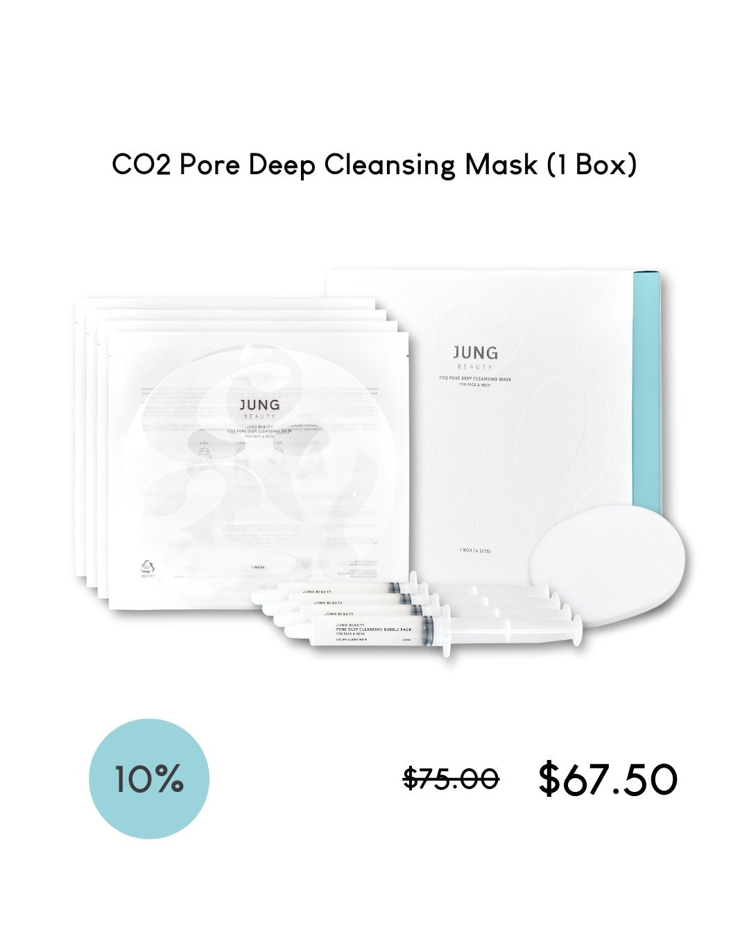 [PROMO] Jung Beauty CO2 Pore Deep Cleansing Mask For Face & Neck