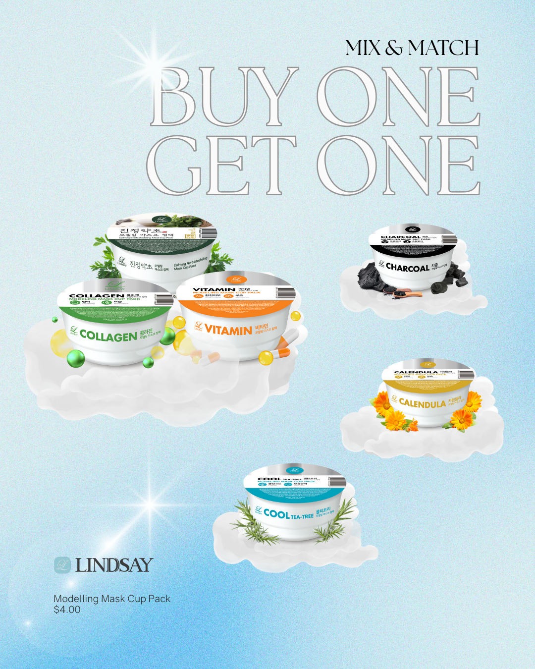 KSISTERS Birthday BOGO Deal: Lindsay Modeling Mask Cup Pack