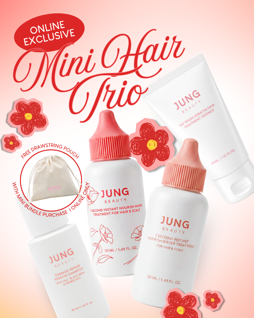 [Online Exclusive] Jung Beauty Mini Hair Trio
