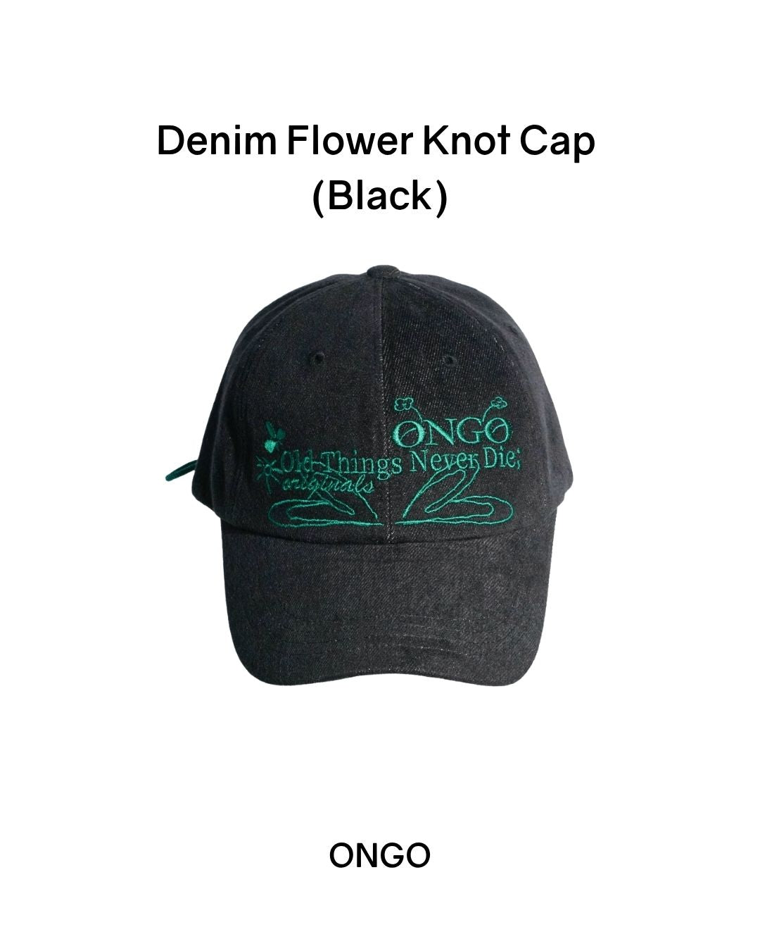 [PREORDER] ONGO Denim Flower Knot Cap (Dispatch Date: 17-21 Aug)