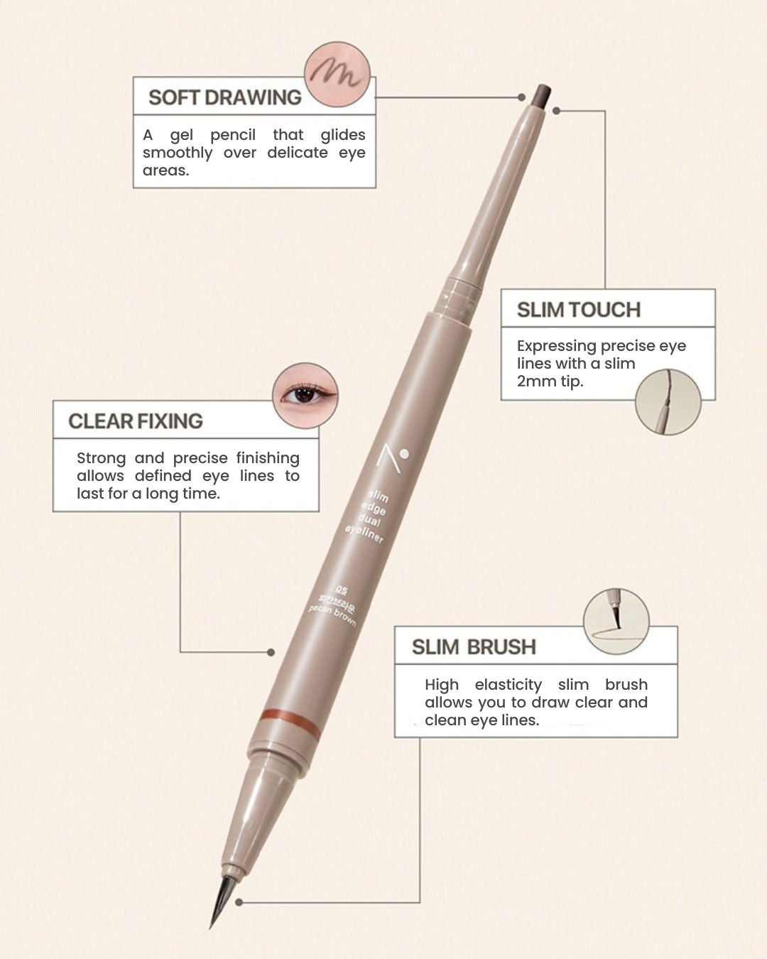 nobev Slim Edge Dual Eyeliner