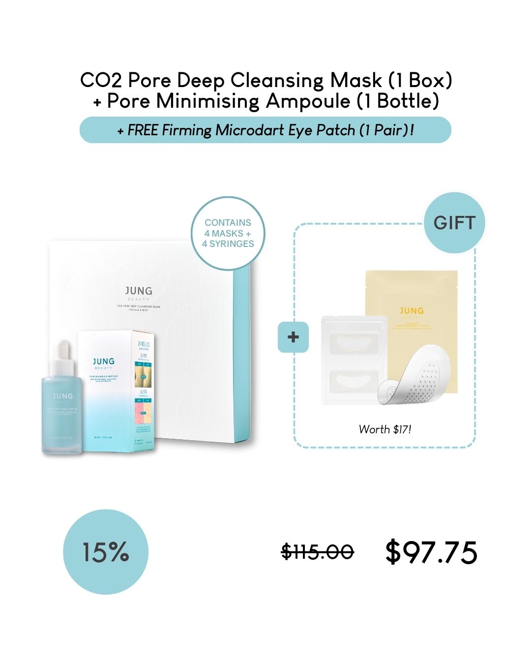 [PROMO] Jung Beauty CO2 Pore Deep Cleansing Mask For Face & Neck