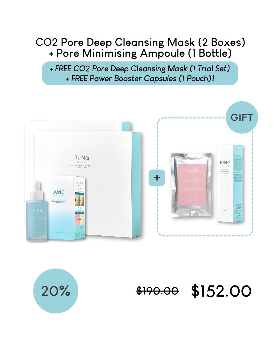 [PROMO] Jung Beauty CO2 Pore Deep Cleansing Mask For Face & Neck
