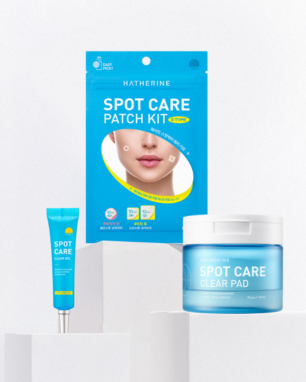 [PROMO] Hatherine Ultimate Acne Care Kit (Spot Care Clear Gel + Spot Care Clear Pad + Spot Care Patch Kit)