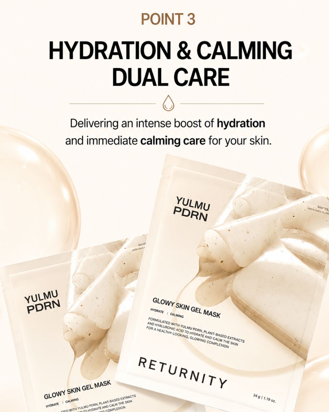 [PROMO] Returnity Yulmu PDRN Glowy Skin Gel Mask