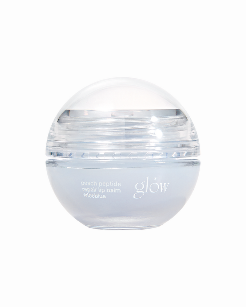 glow peach peptide repair lip balm (#iceblue/ #coralreef/#palepink)