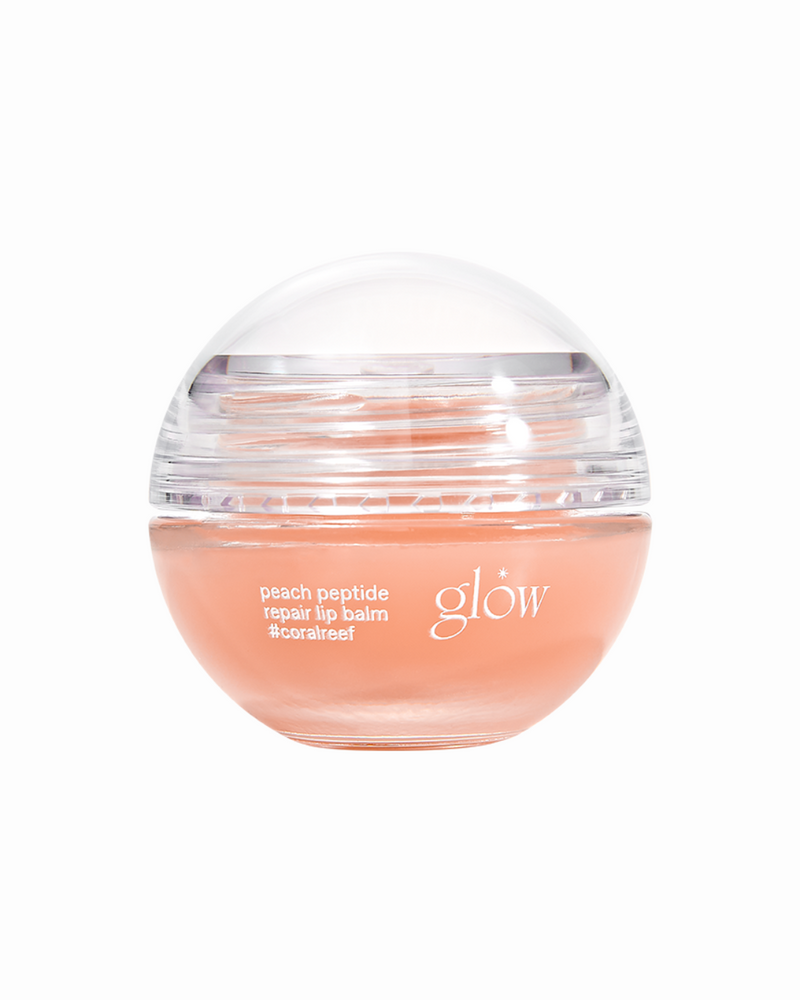 glow peach peptide repair lip balm (#iceblue/ #coralreef/#palepink)