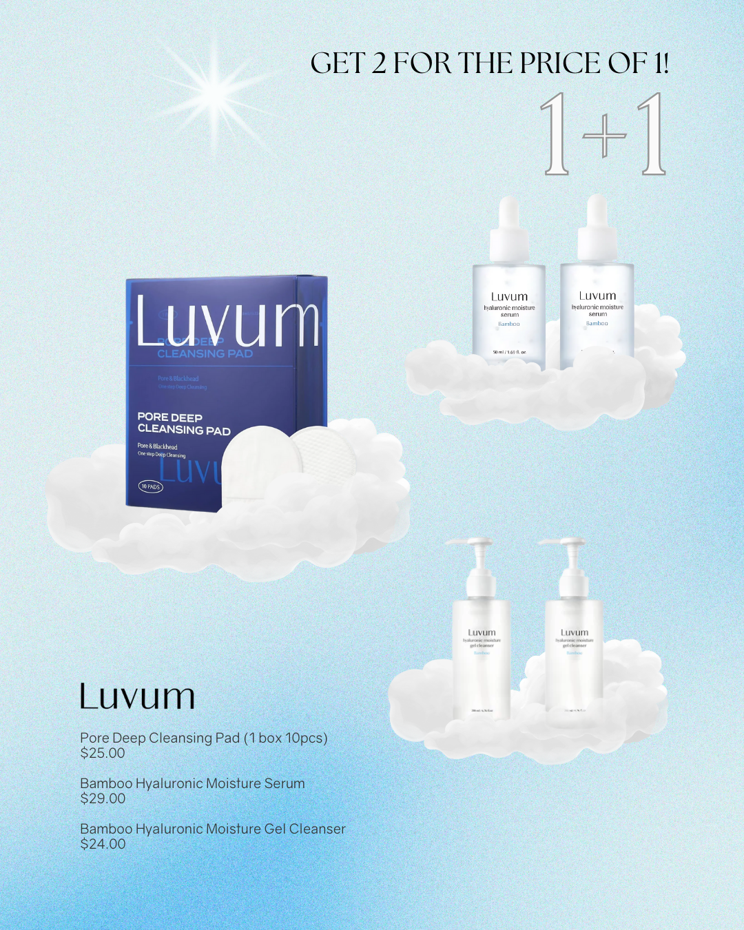 KSISTERS Birthday 1+1 Deal: Luvum