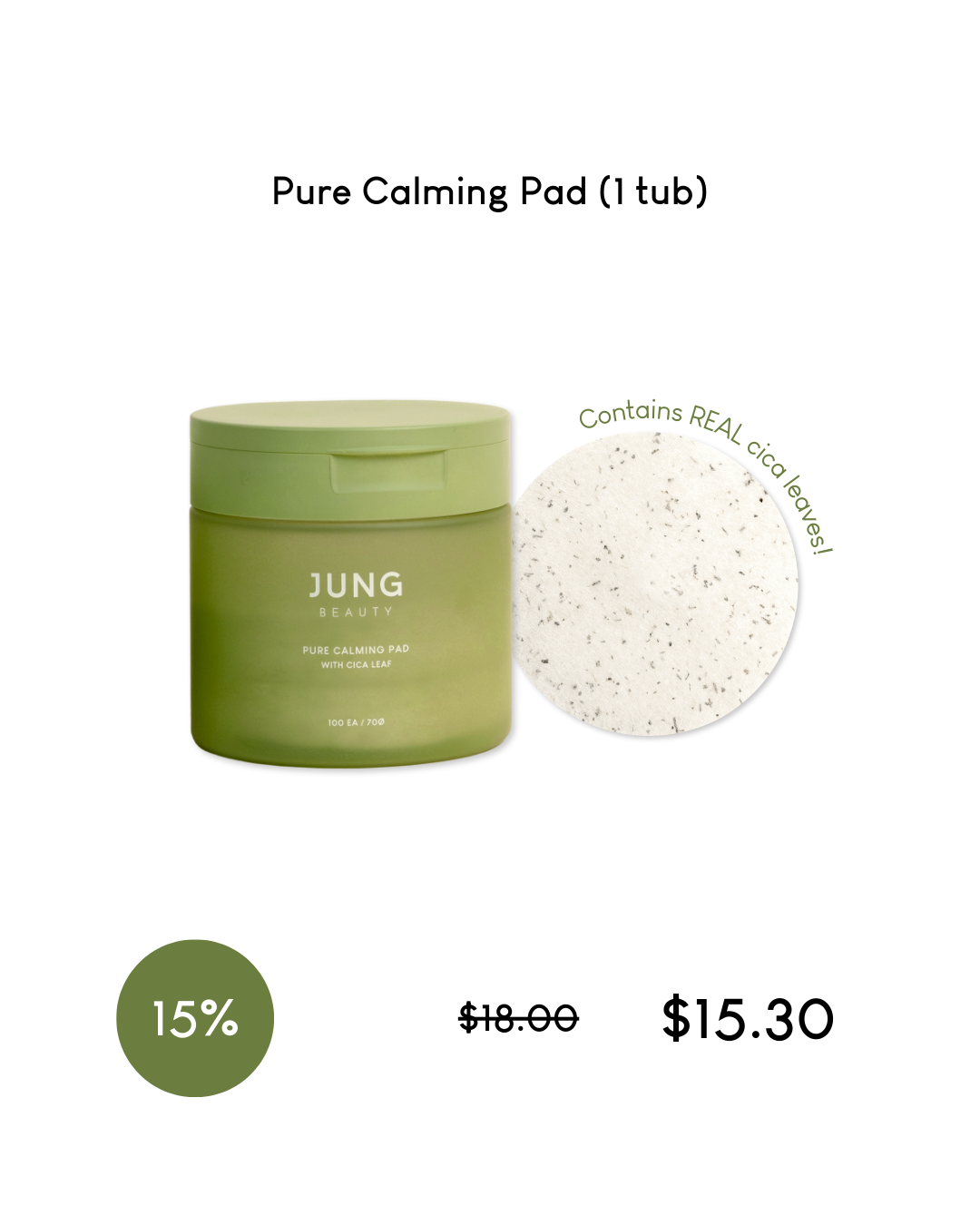 [PROMO] Jung Beauty Pure Calming Pad with Cica Leaf