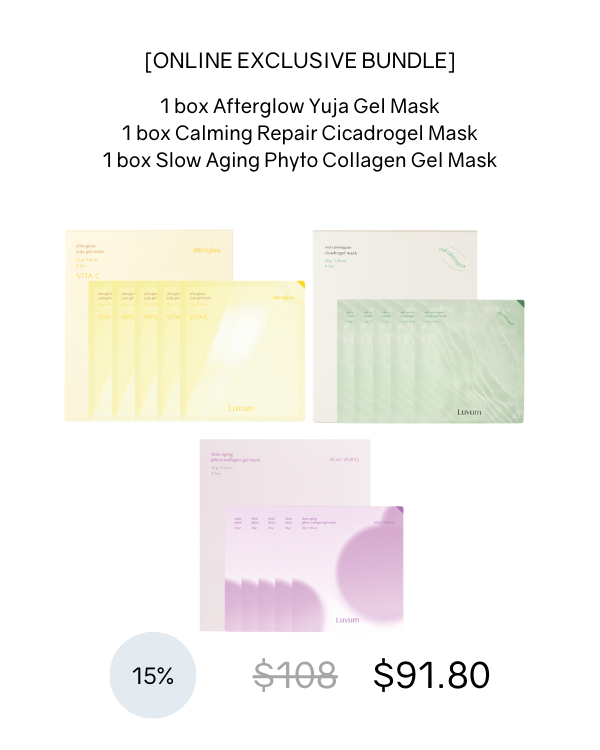 [Online Exclusive] Luvum Gel Mask Trio