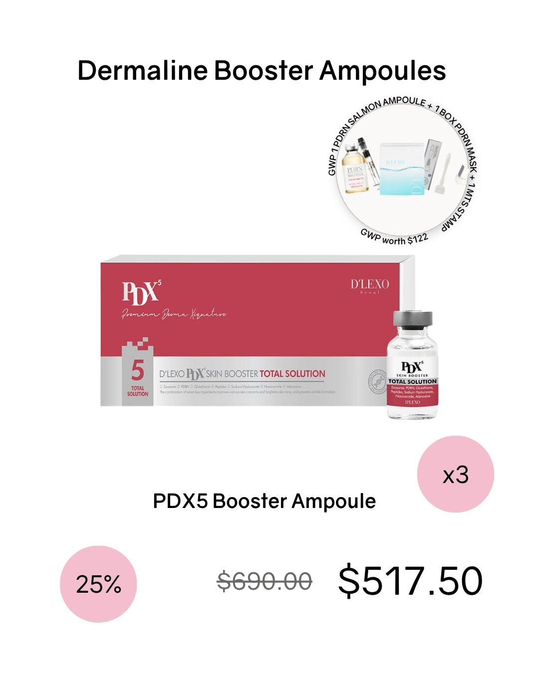 [PROMO] Dermaline Booster Ampoules (PDX5/PDX2)