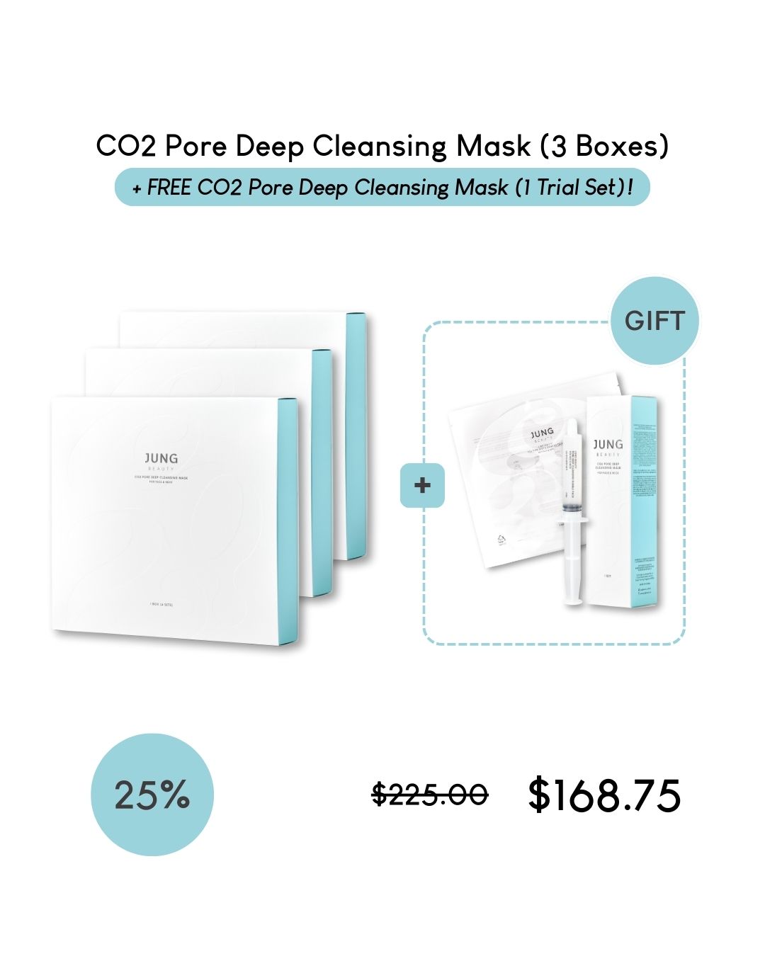 [PROMO] Jung Beauty CO2 Pore Deep Cleansing Mask For Face & Neck