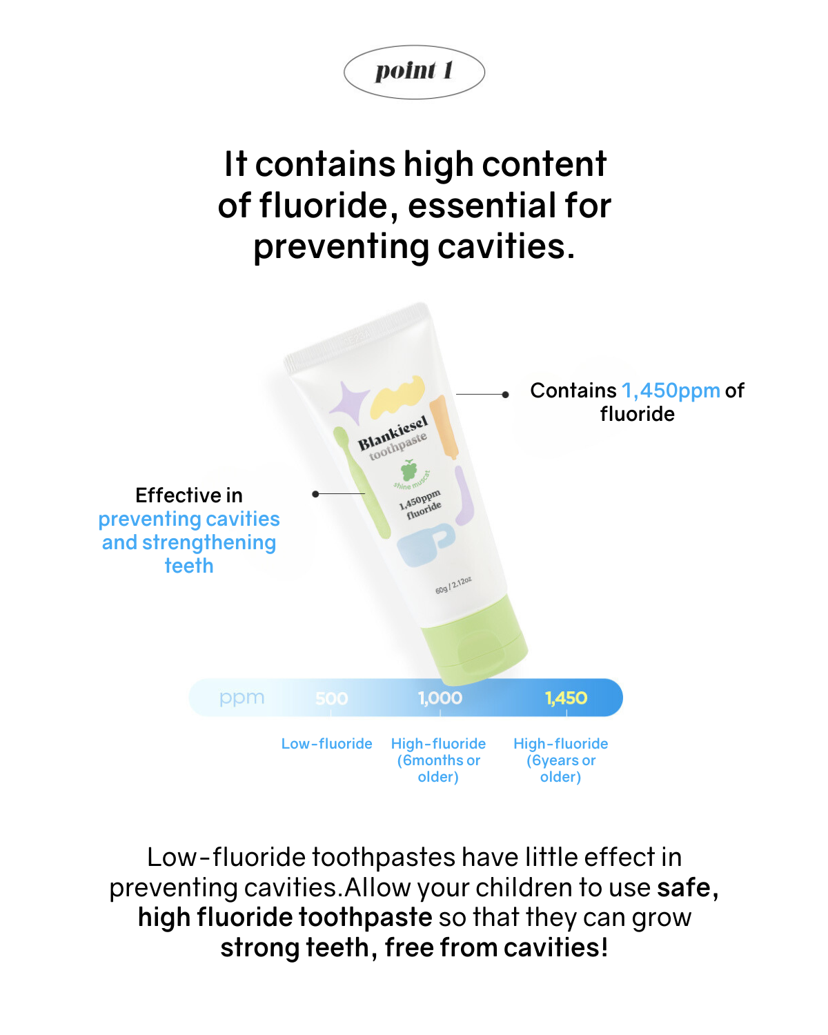 [PROMO] Blankiesel Toothpaste and Toothbrush for Kids - 6 years & above