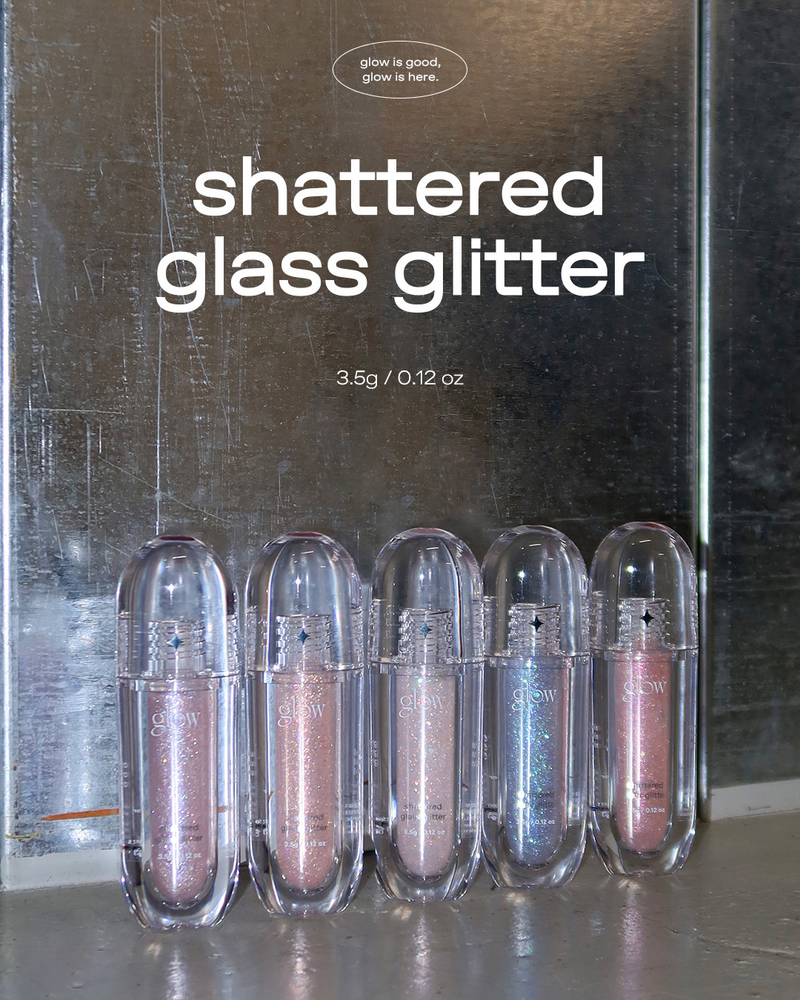 glow shattered glass glitter - new!