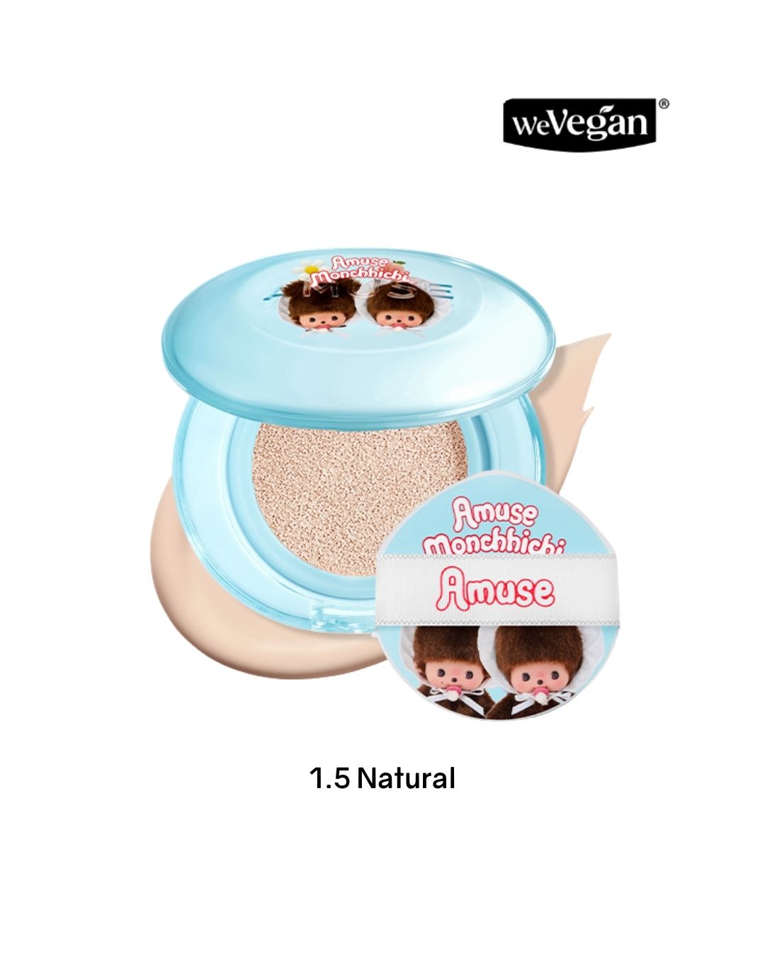 [PROMO] AMUSE x MONCHHICHI Airy Pore Cover Cushion [Limited Edition]