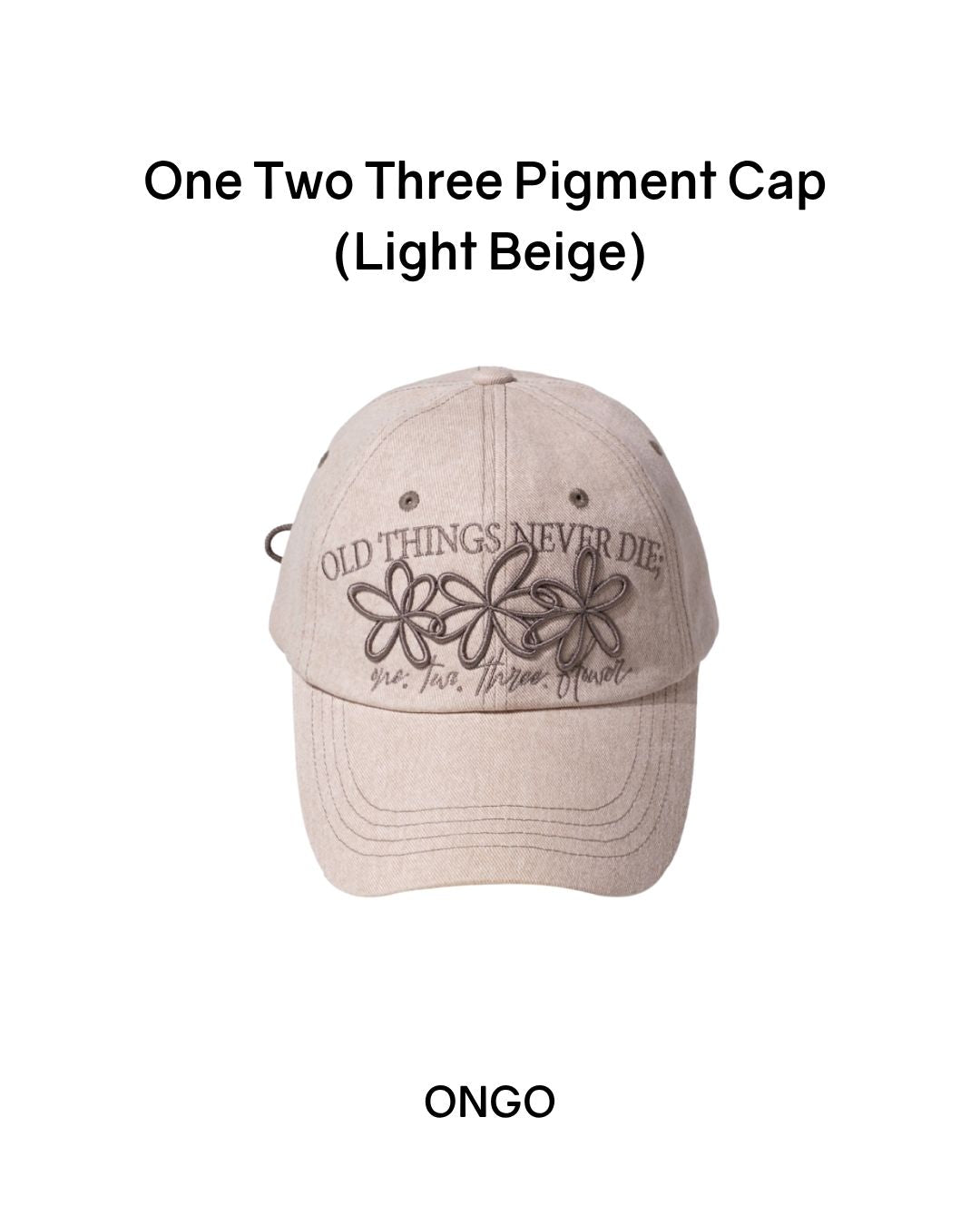 [PREORDER] ONGO One Two Three Pigment Cap (Dispatch Date: 17-21 Aug)