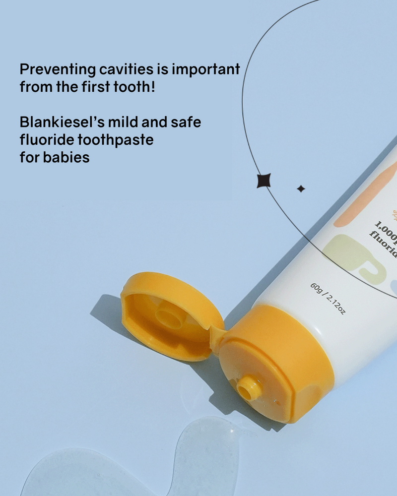 Blankiesel Toothpaste for Newborns (6 months & above) - Apple Mango