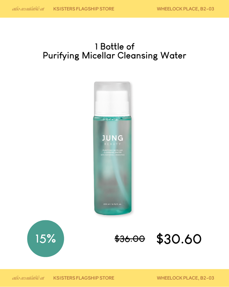 [PROMO] Jung Beauty Purifying Micellar Cleansing Water with Panthenol + Probiotics