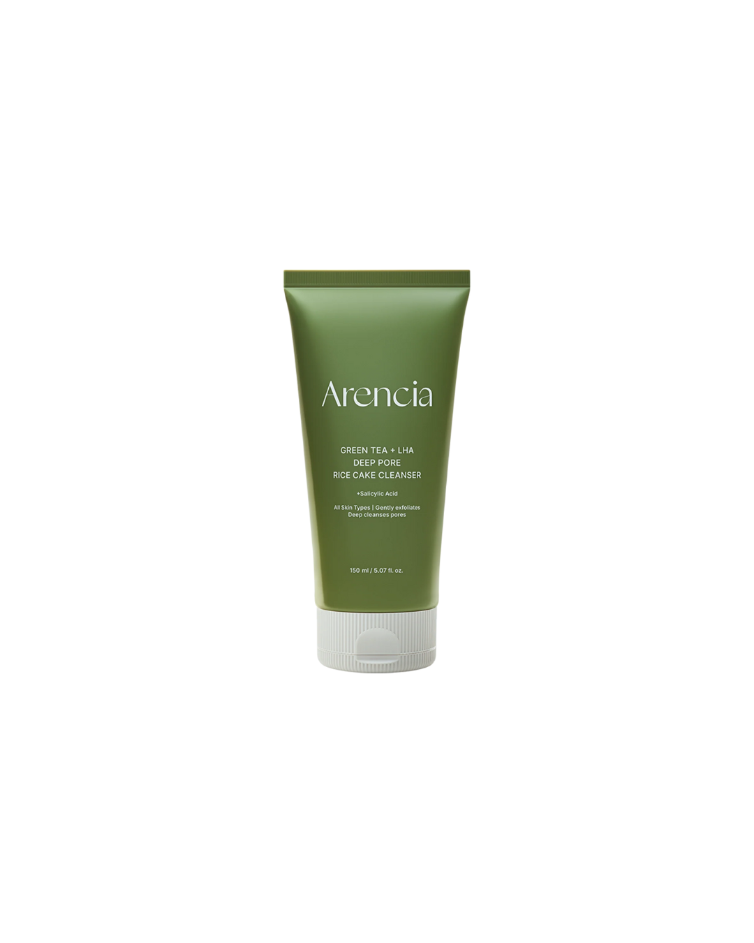 Arencia Green Tea + LHA Deep Pore Rice Cake Cleanser (150ml)