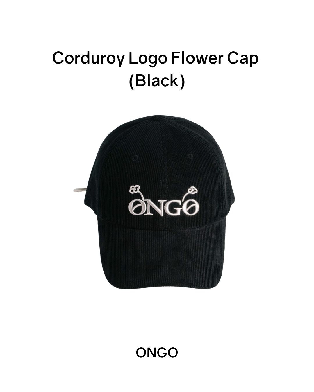 [PREORDER] ONGO Corduroy Logo Flower Cap (Dispatch Date: 17-21 Aug)