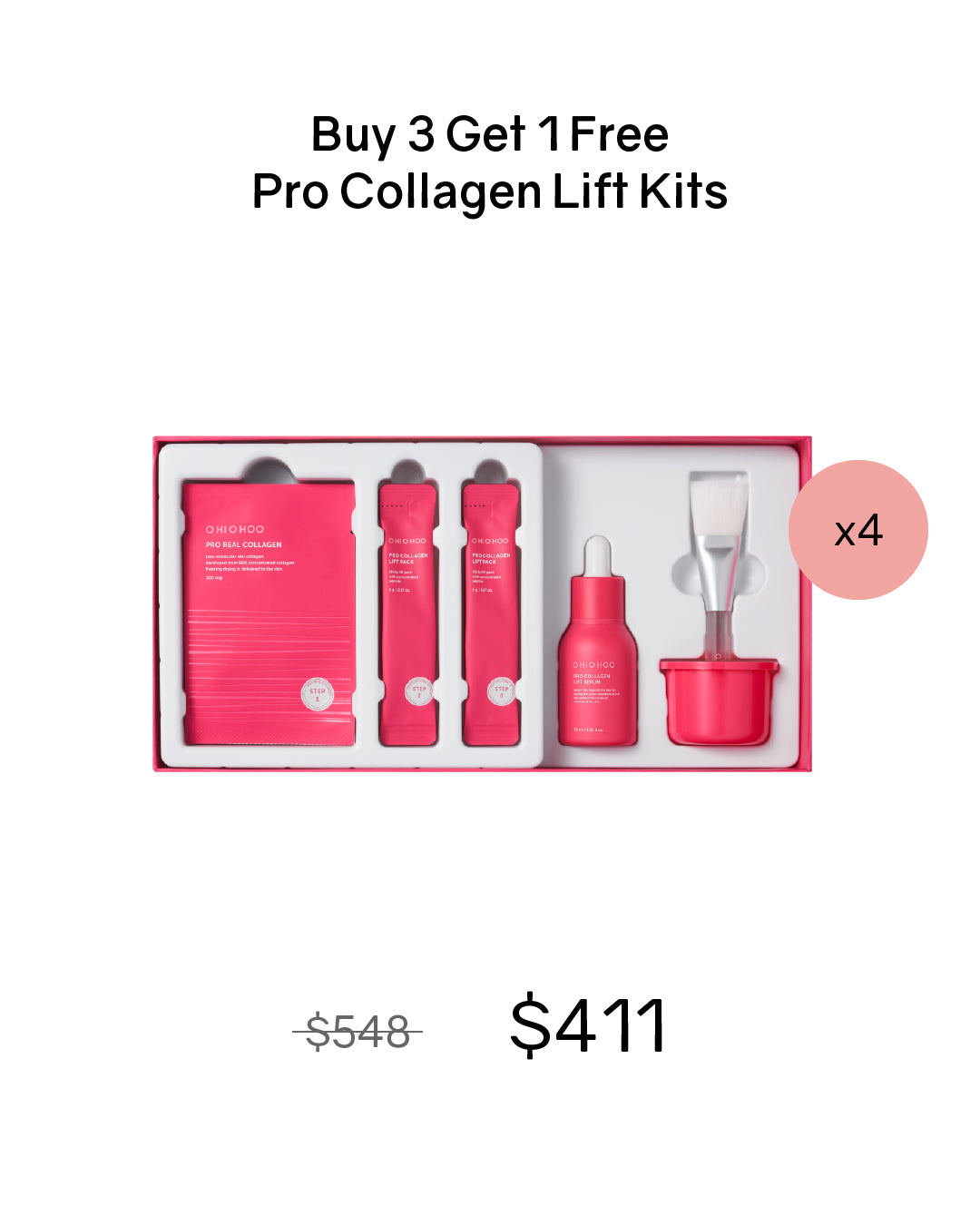 [Online Exclusive] OHIOHOO Pro Collagen Lift Kit