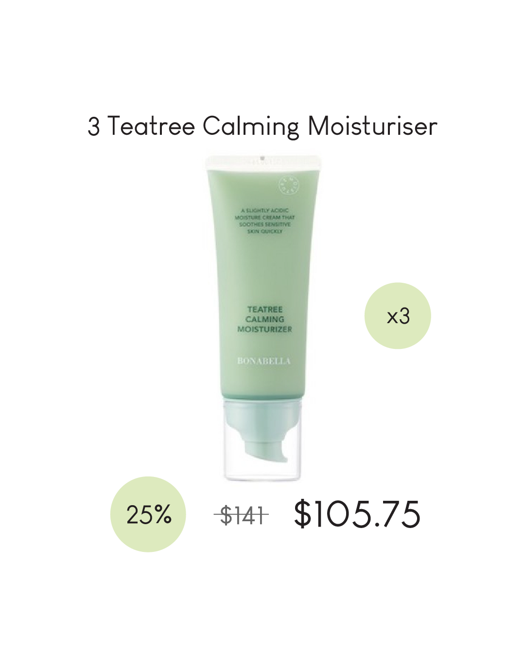 [PROMO] Bonabella Teatree Calming Moisturizer