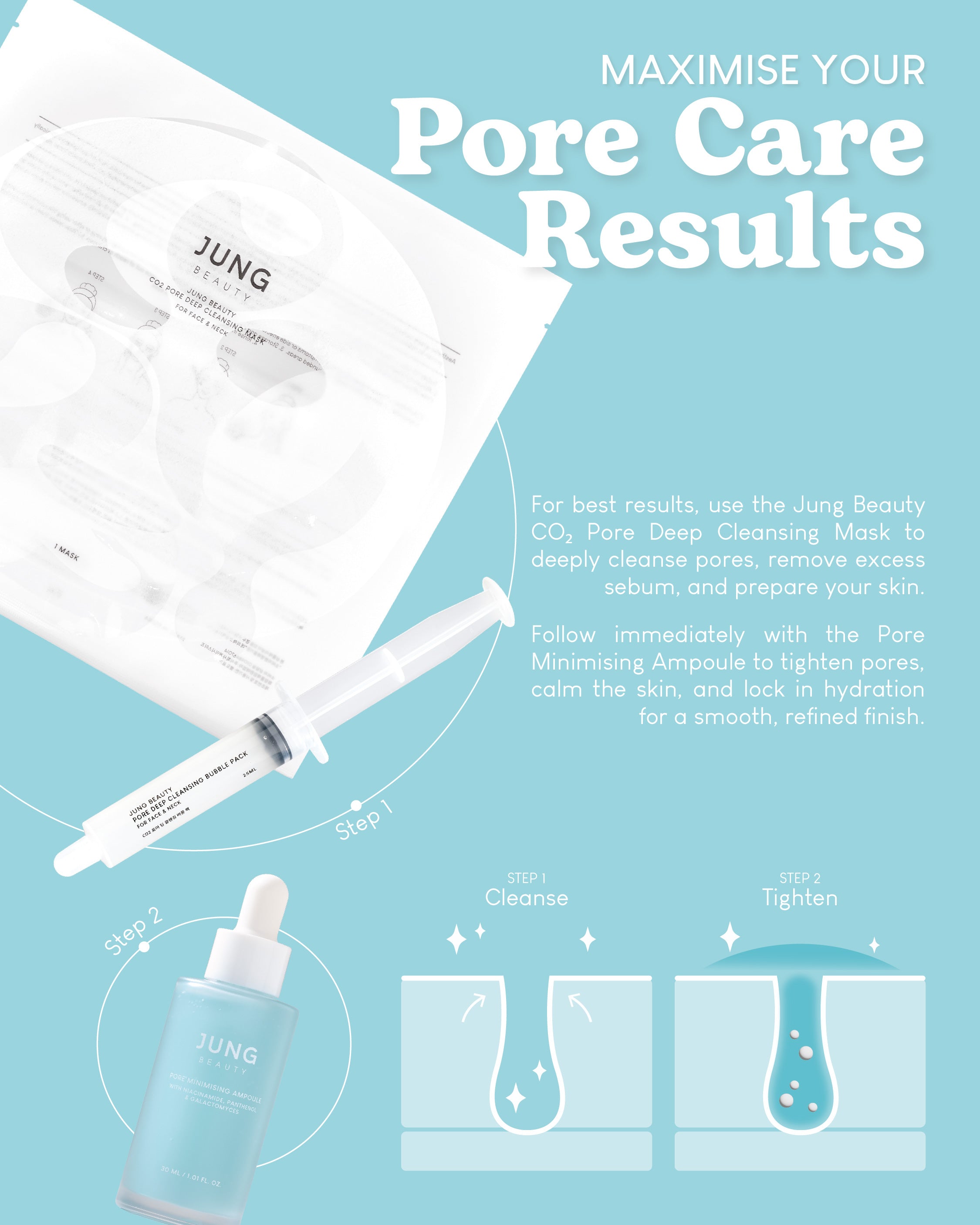 [PROMO] Jung Beauty CO2 Pore Deep Cleansing Mask For Face & Neck