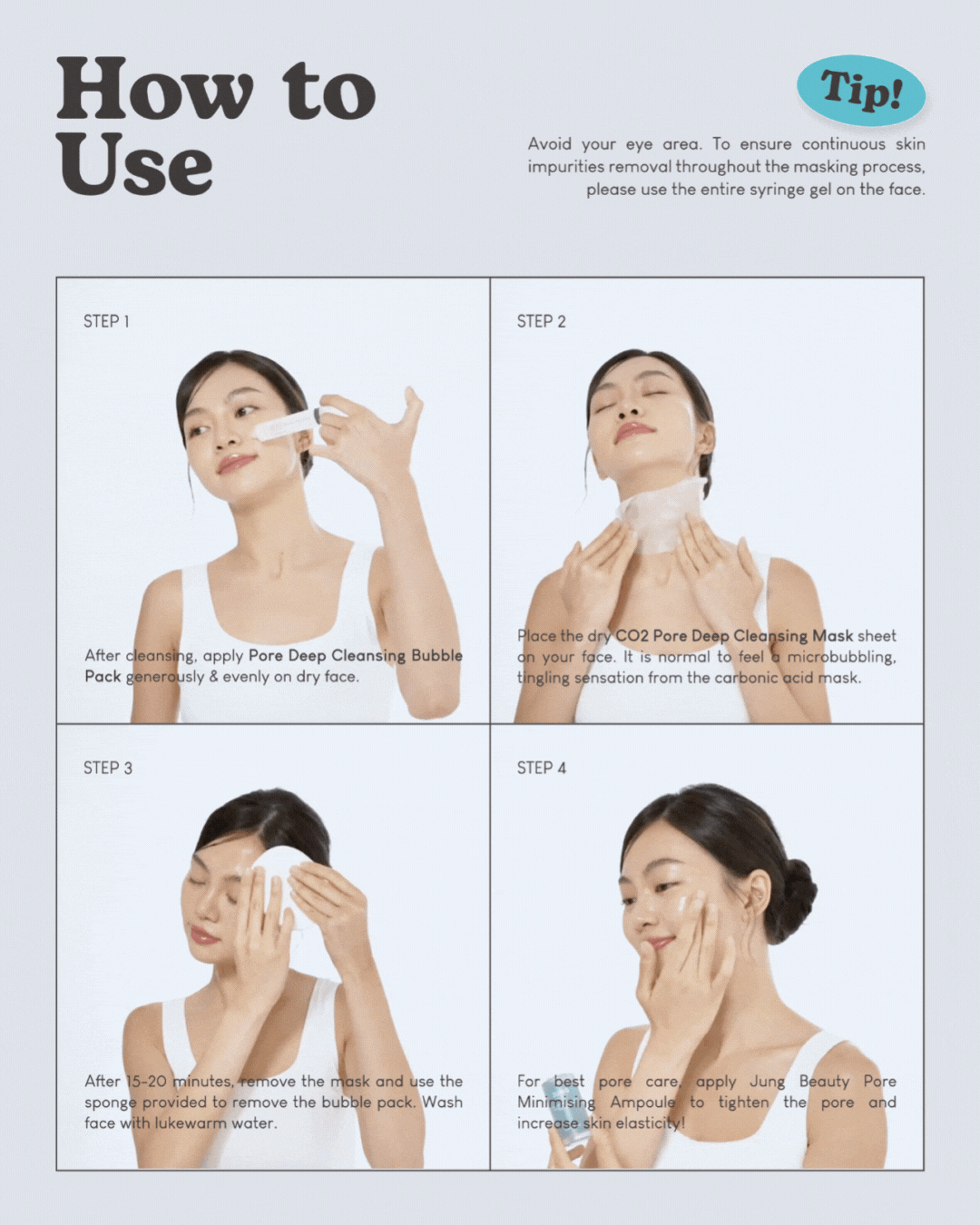 [PROMO] Jung Beauty CO2 Pore Deep Cleansing Mask For Face & Neck