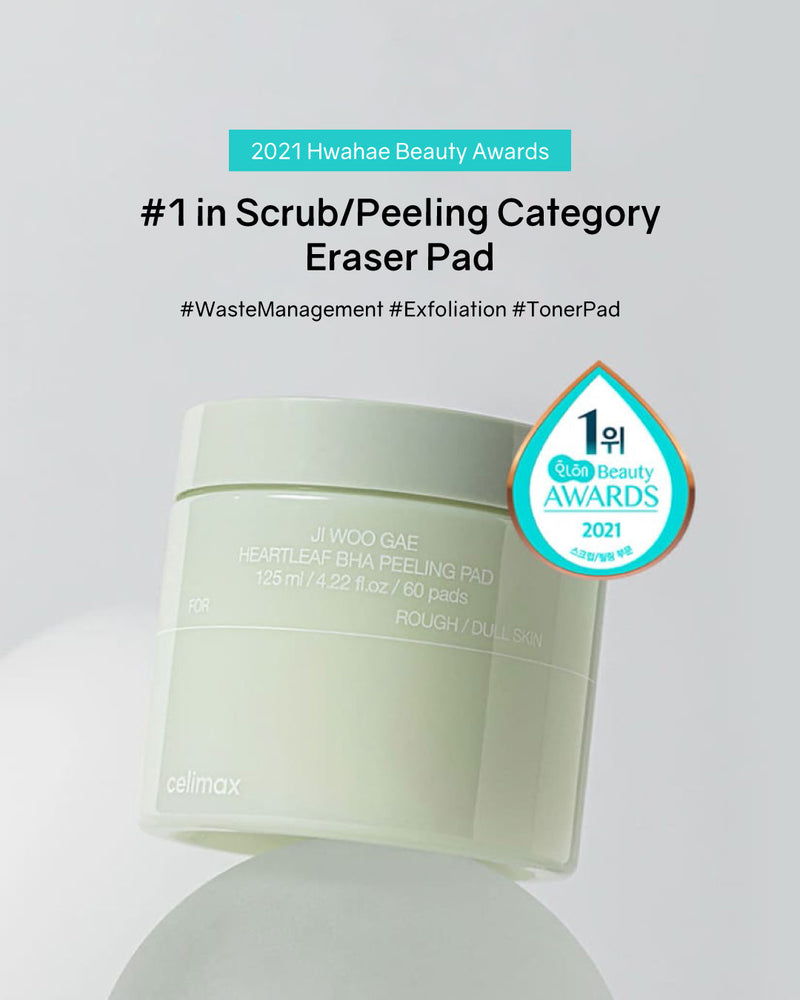 celimax JI WOO GAE Heartleaf BHA Peeling Pad