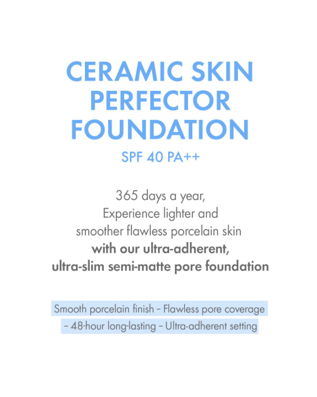 AMUSE Ceramic Skin Perfector Foundation (4 Shades)