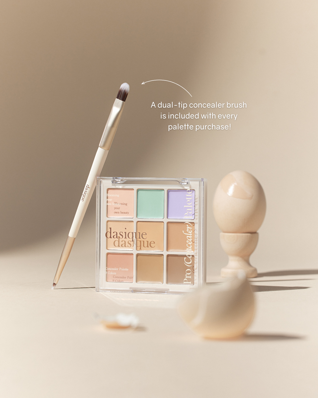 Dasique Pro Concealer Palette + Dualtip Concealer Brush Ksisters