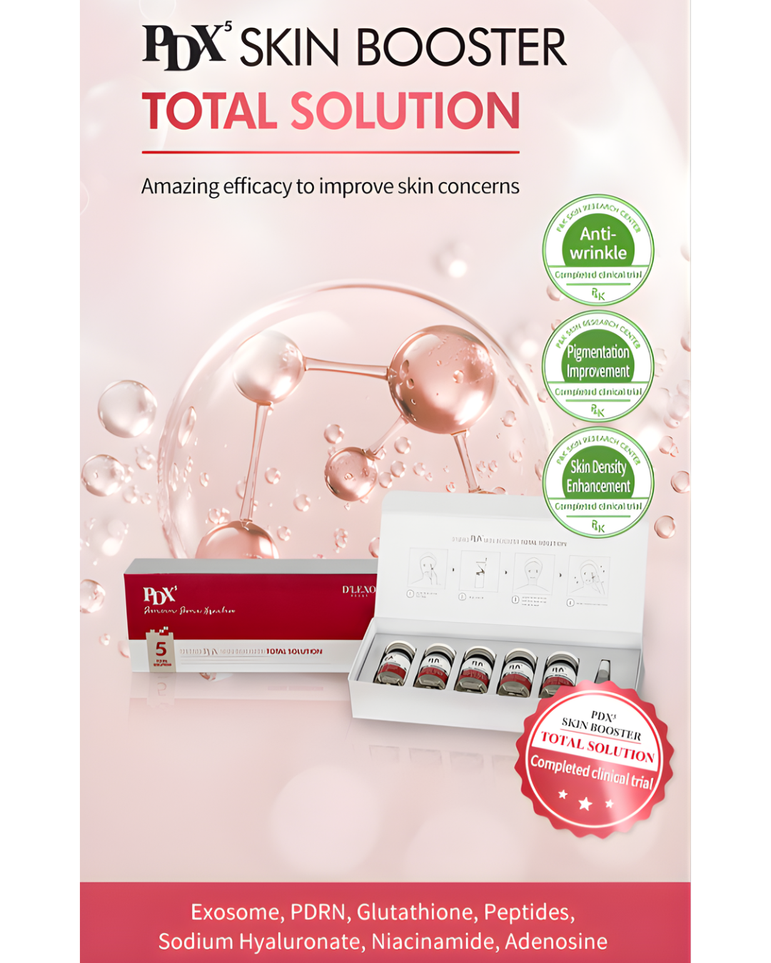 [PROMO] Dermaline PDX5 Skin Booster Total Solution & MTS Stamp