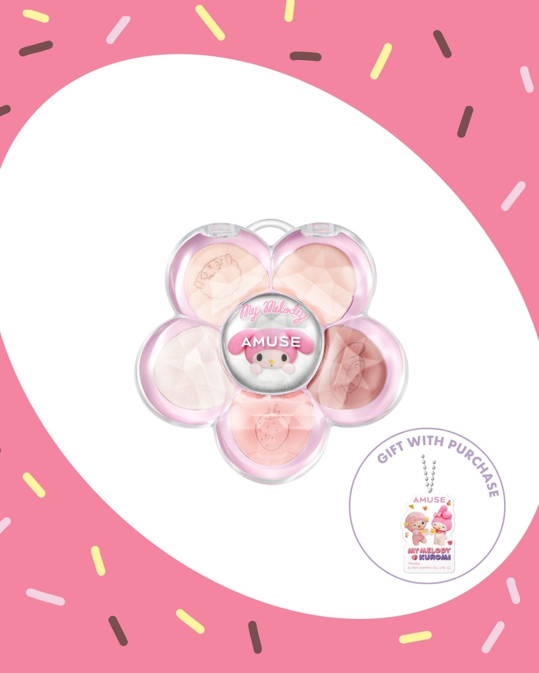 [PROMO] AMUSE My Melody & Kuromi Edition Flora Eye Palette Set