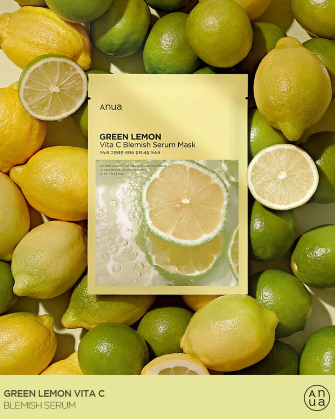 ANUA Green Lemon Vitamin C Blemish Serum Mask 25ml (10PCS)