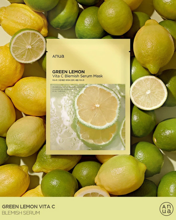 ANUA Green Lemon Vita C Blemish Serum Mask 25ml (10PCS)