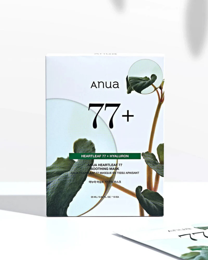 ANUA HEARTLEAF 77% SOOTHING SHEET MASK 25ml (10PCS)