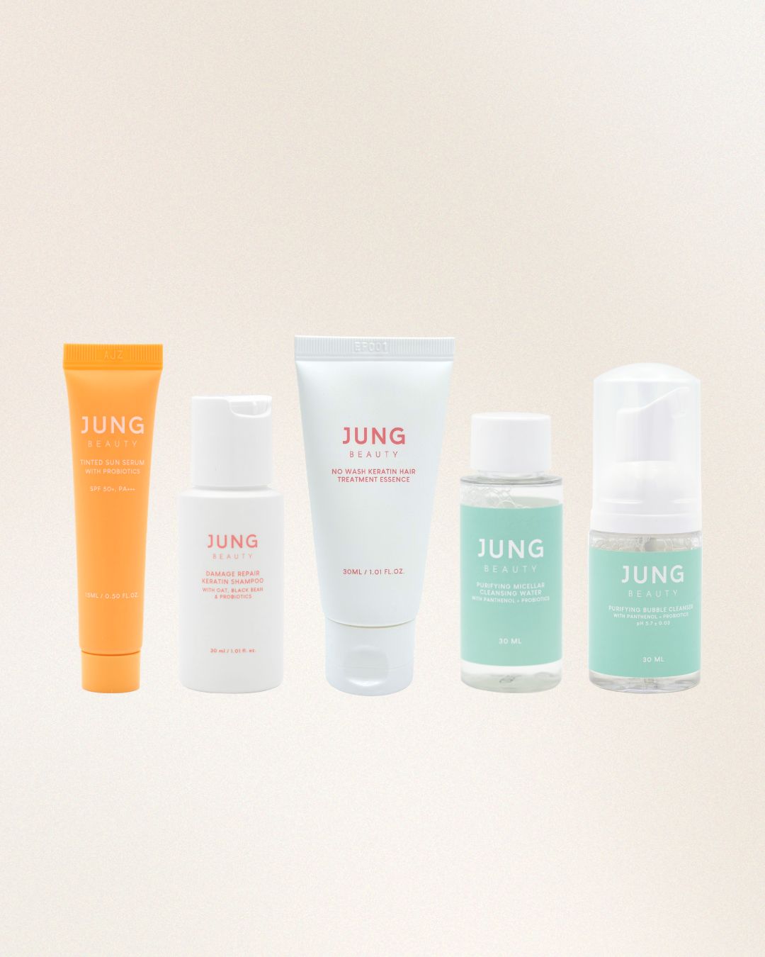Jung Beauty Skin & Hair Miniature Collection (5 types)