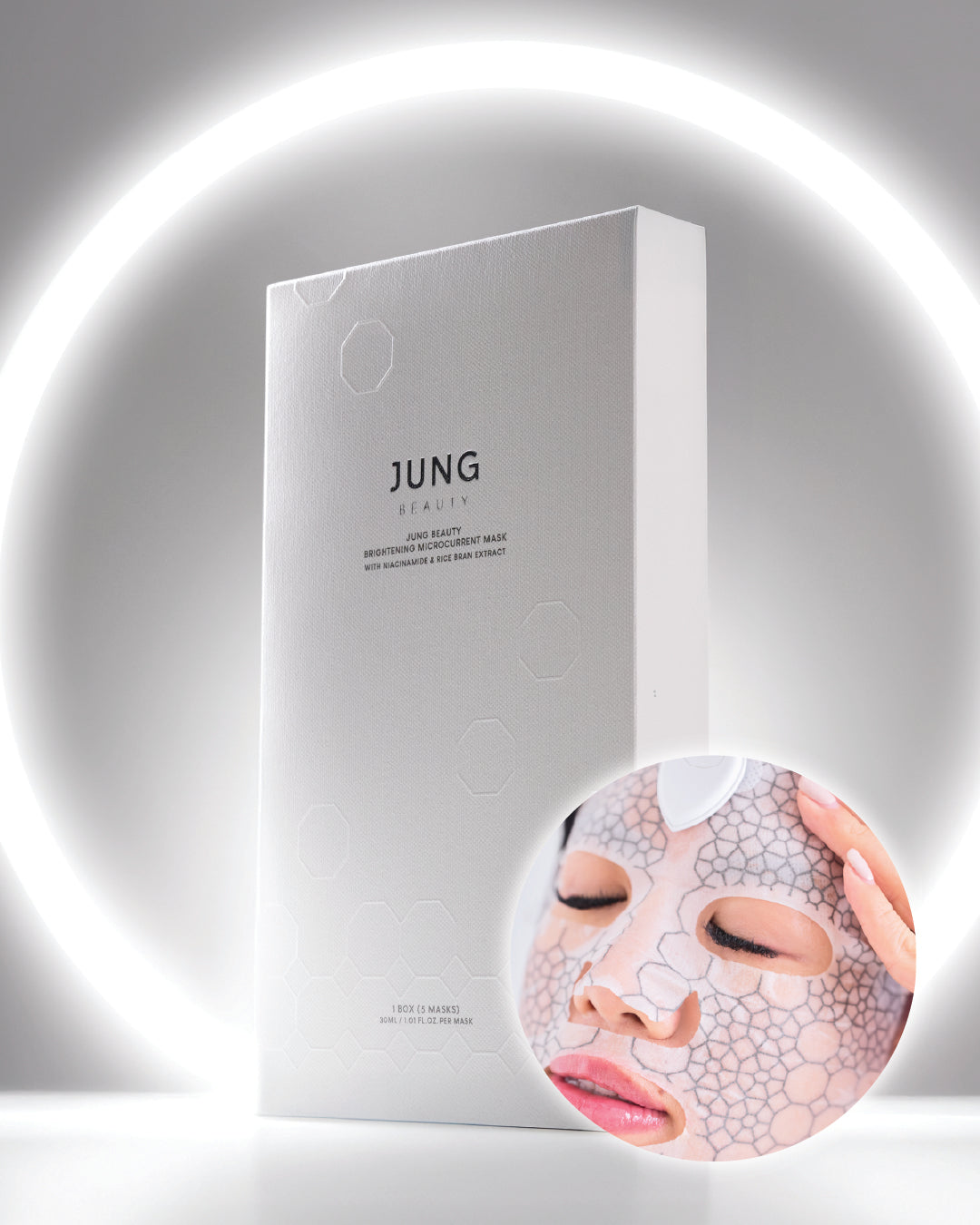 [PROMO] Jung Beauty Brightening Microcurrent Mask with Niacinamide and Rice Bran Extract