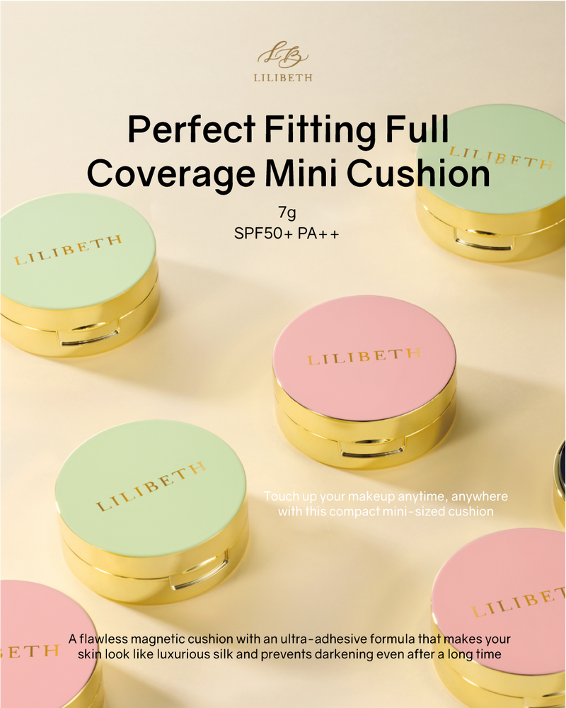 Lilibeth Perfect Fitting Full Coverage Mini Cushion SPF50+/PA+++ (Shade 21/23)