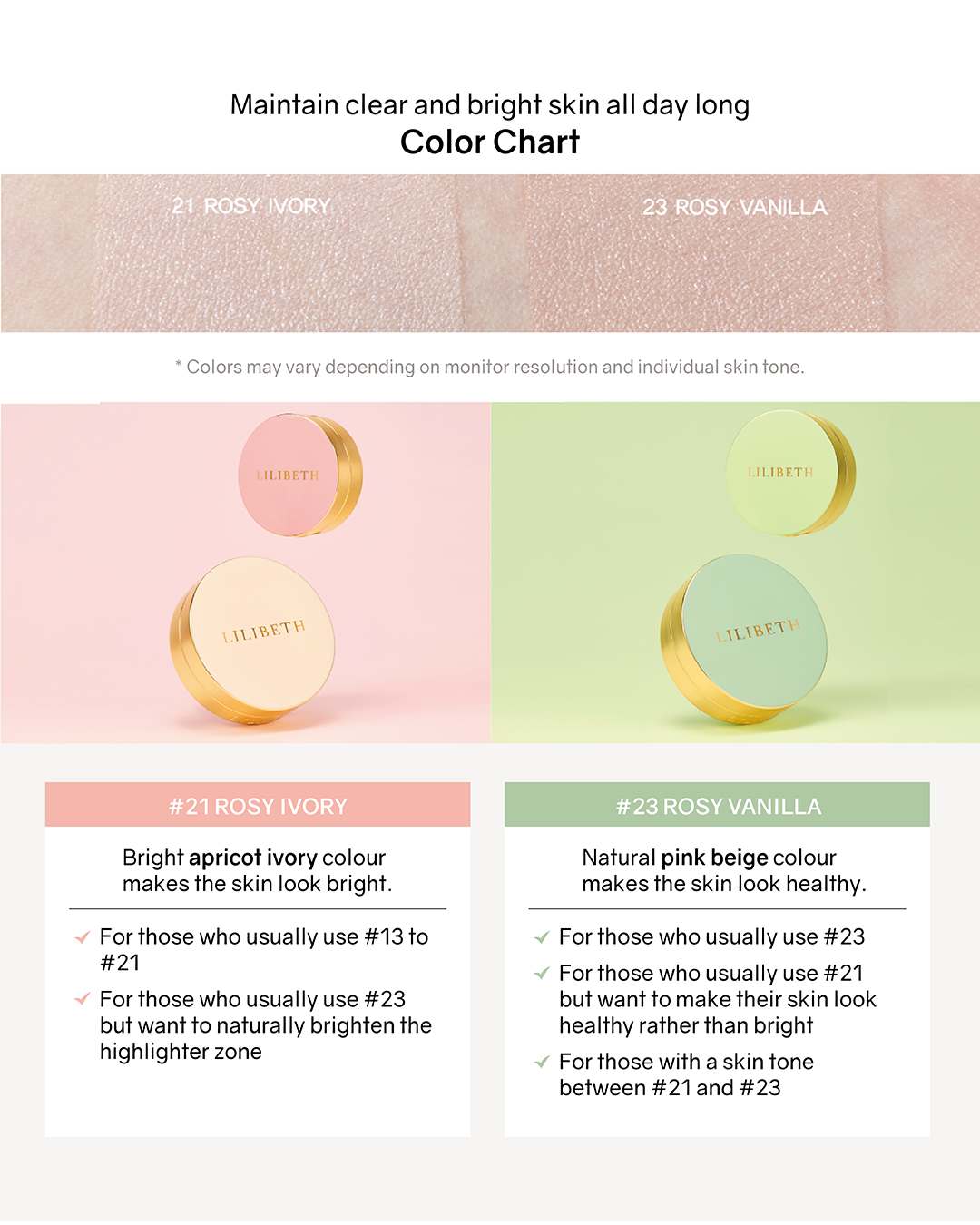 [PROMO] Lilibeth Perfect Fitting Full Coverage Mini Cushion SPF50+/PA+++ (Shade 21/23)