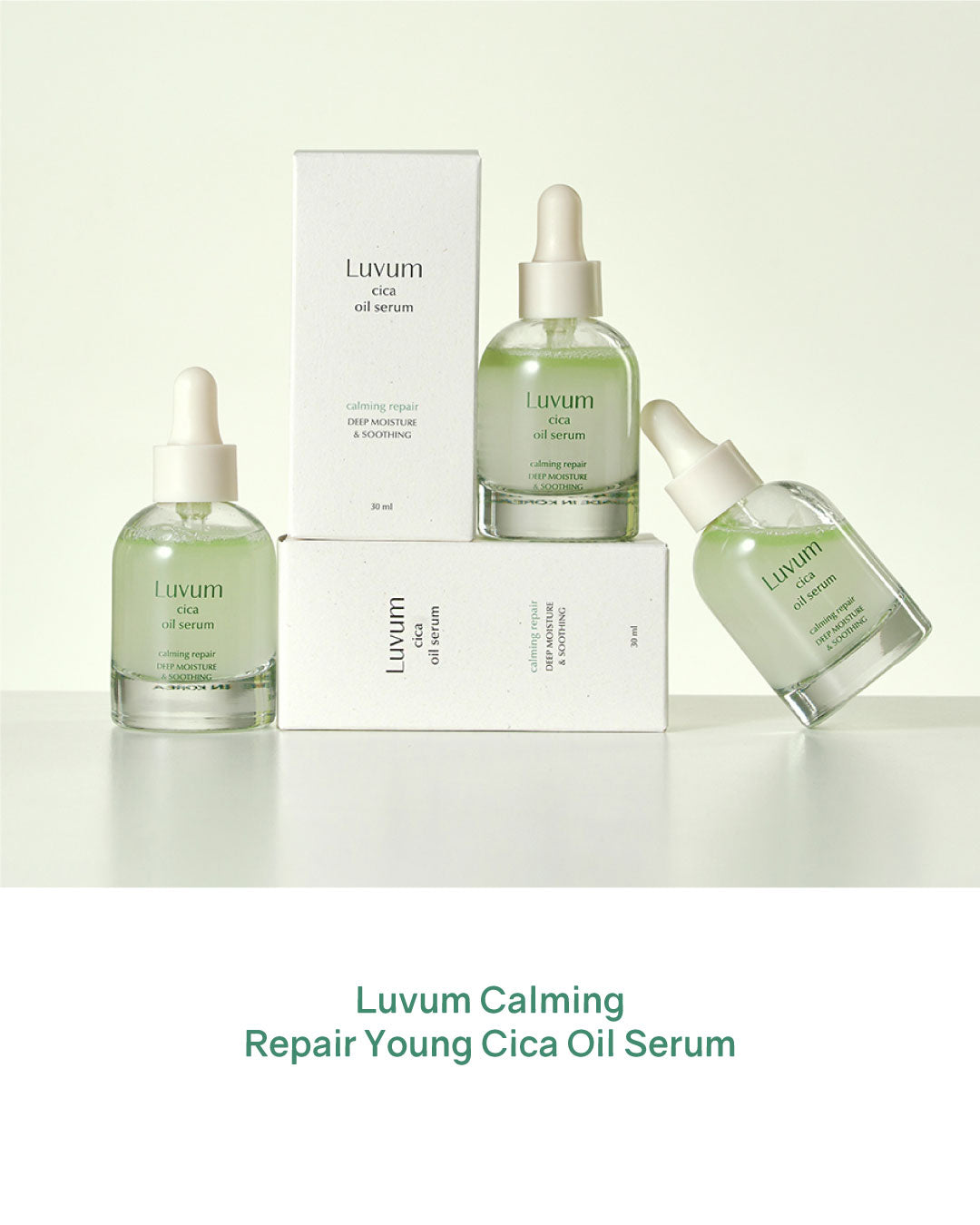 [PROMO] Luvum Deep Soothing Care Set (Cica Cream + Gel Mask + Oil Serum)