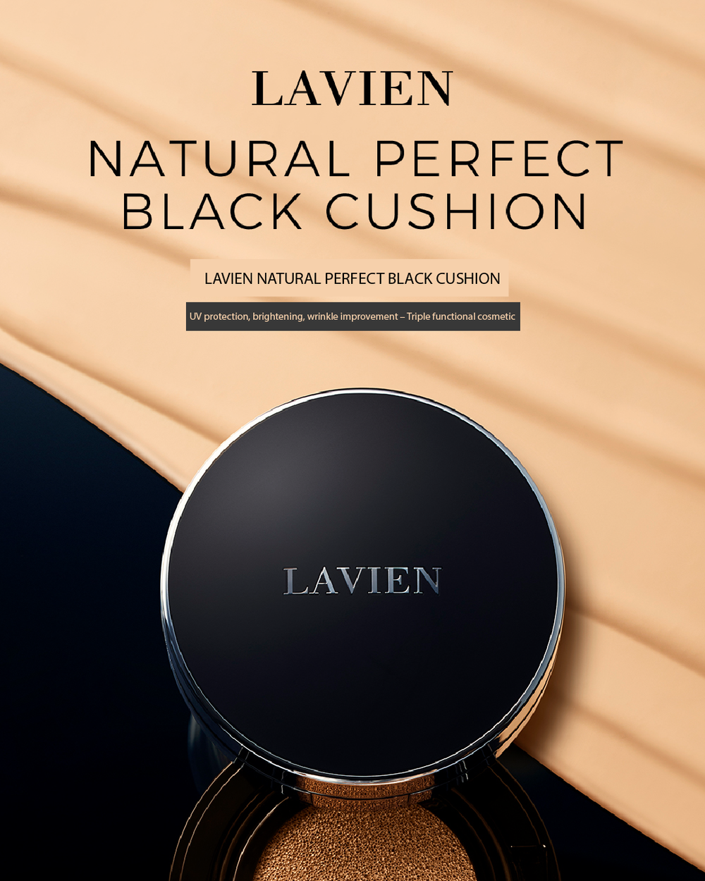 Natural Perfect Black Cushion – LAVIEN