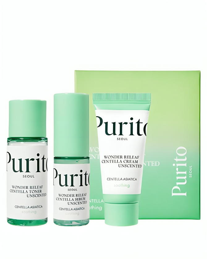 Purito Wonder Releaf Centella Mini Kit Unscented