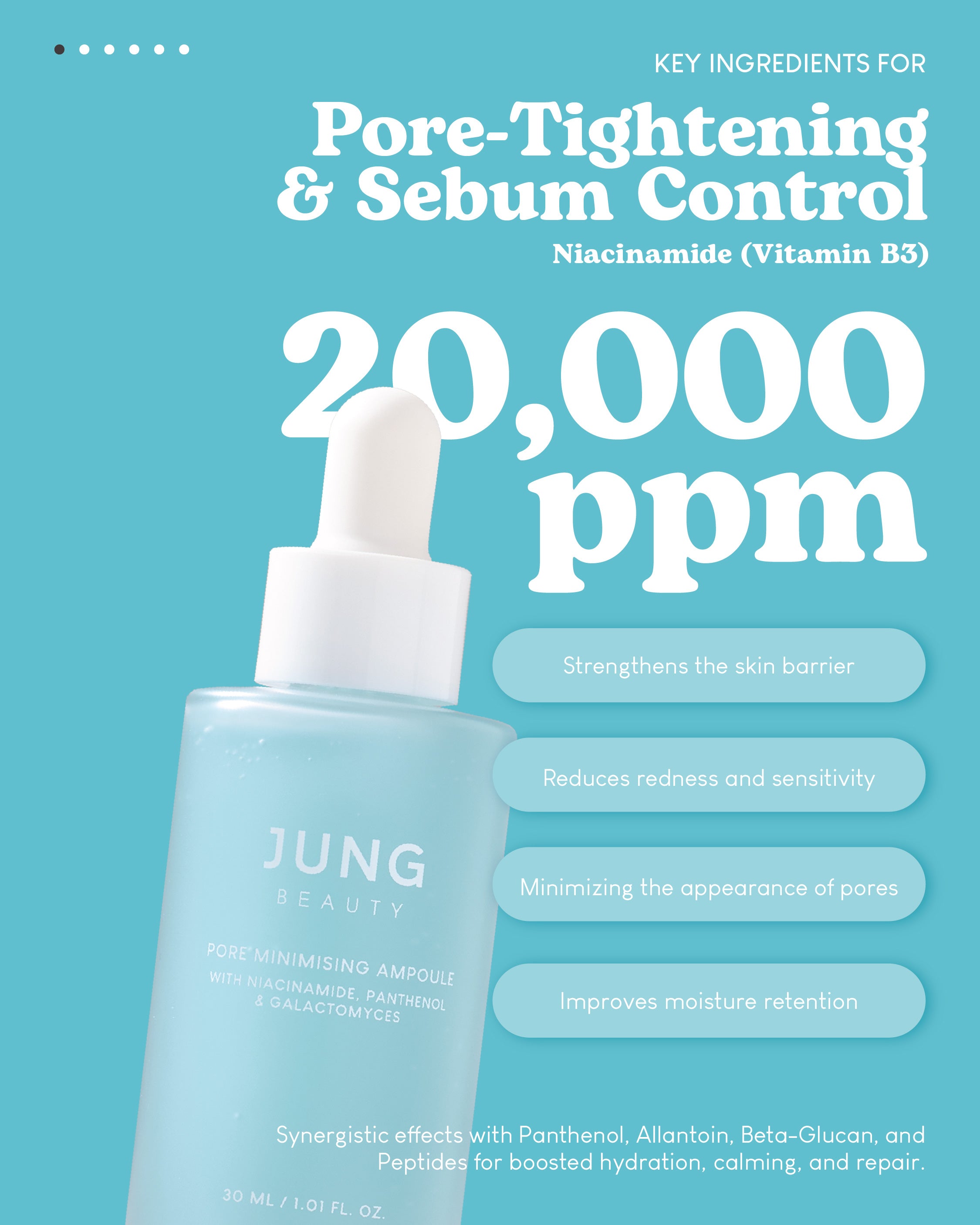 [PROMO] Jung Beauty Pore Minimising Ampoule with Niacinamide, Panthenol & Galactomyces