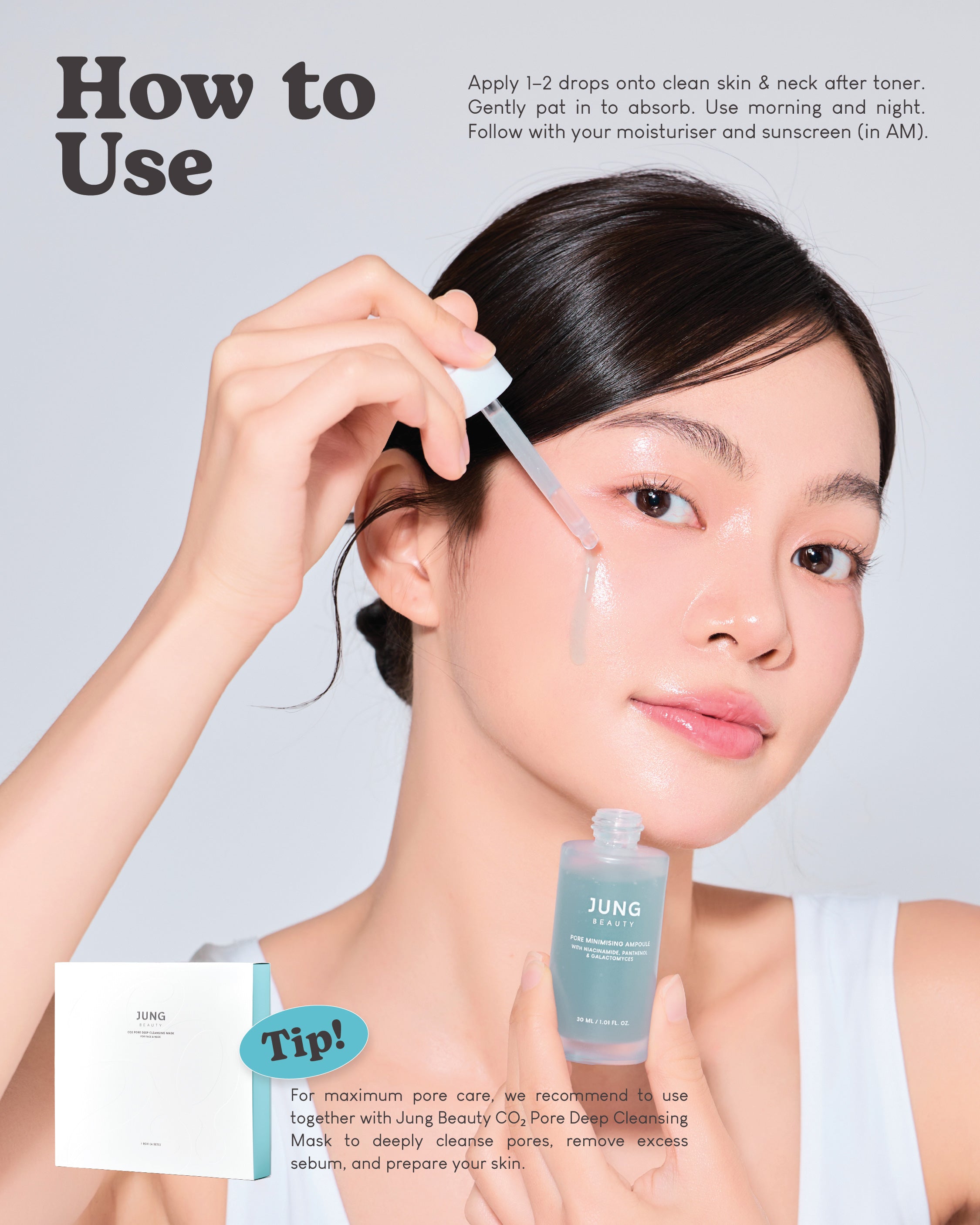 [PROMO] Jung Beauty Pore Minimising Ampoule with Niacinamide, Panthenol & Galactomyces