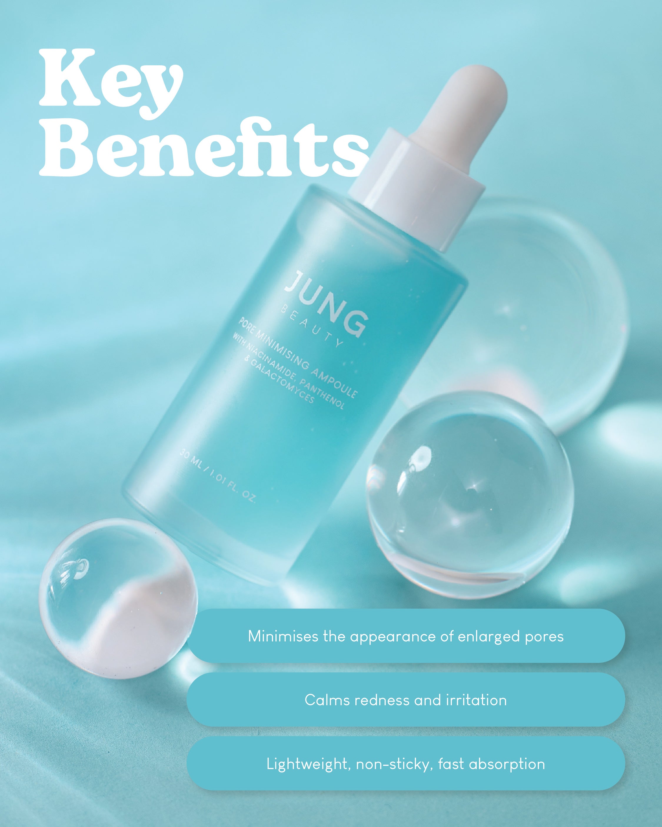 [PROMO] Jung Beauty Pore Minimising Ampoule with Niacinamide, Panthenol & Galactomyces