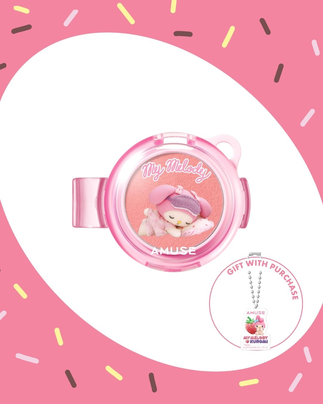 [PROMO] AMUSE My Melody & Kuromi Edition Powder Lip & Cheek Set