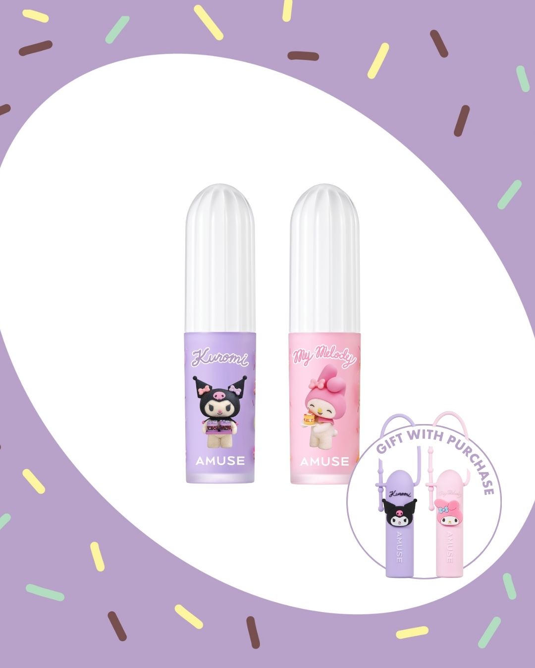 [PROMO] AMUSE My Melody & Kuromi Edition Powder Velvet Tint Set